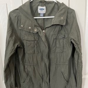 Old Navy olive green jacket small